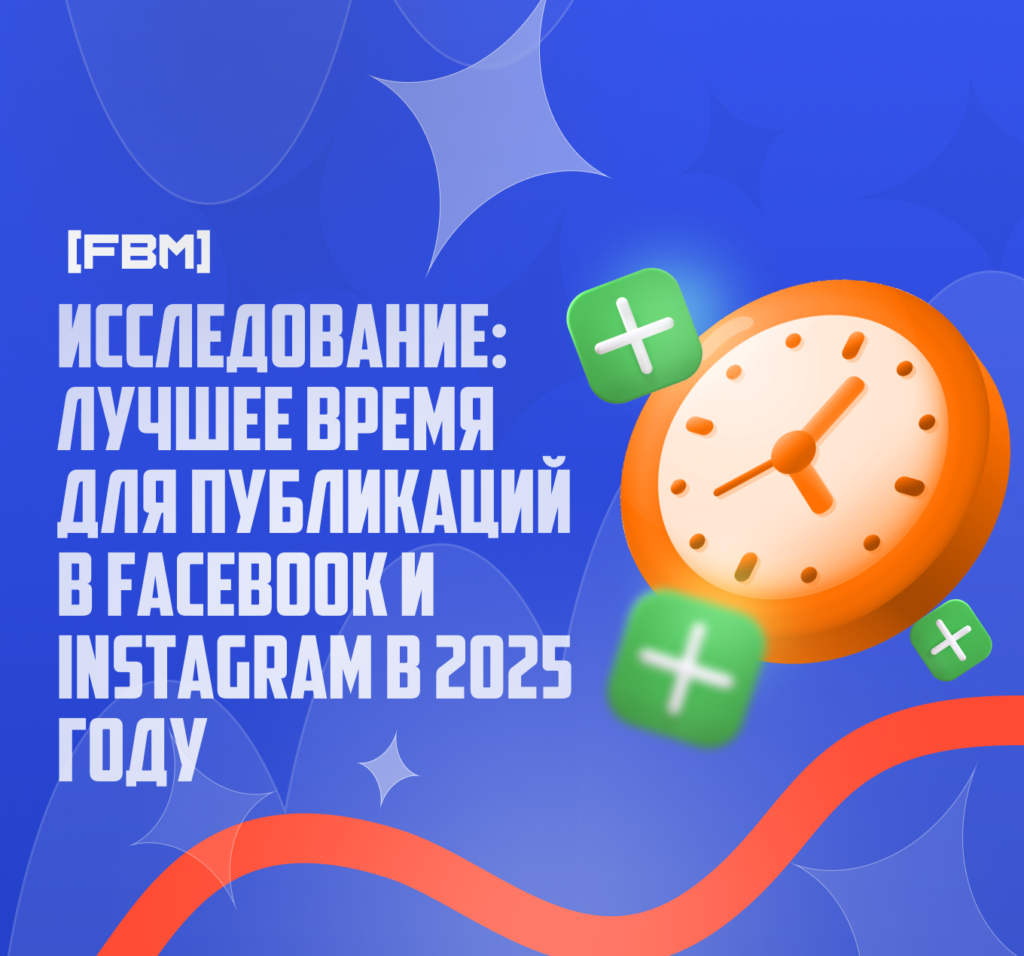 Лучшее время для публикаций в Facebook и Instagram в 2025 году