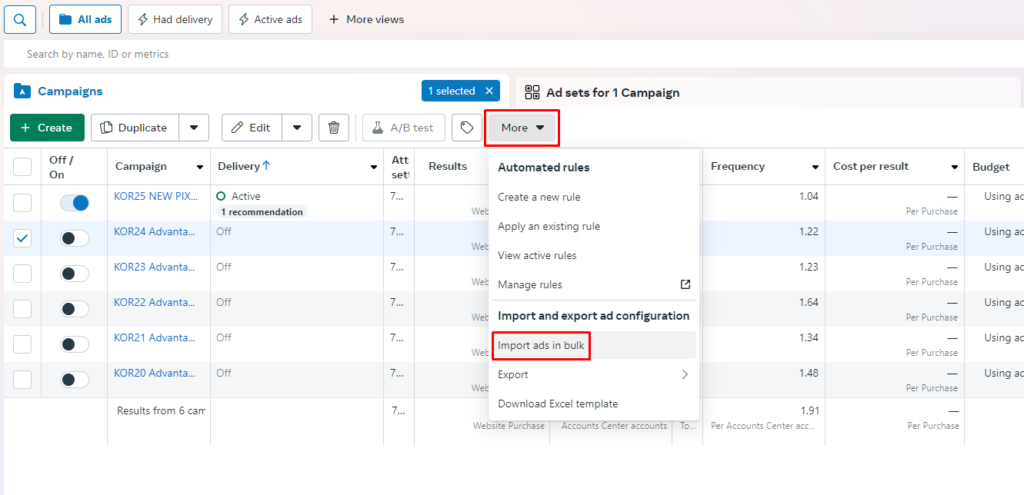 Как перенести рекламные кампании Facebook из одного аккаунта в другой?