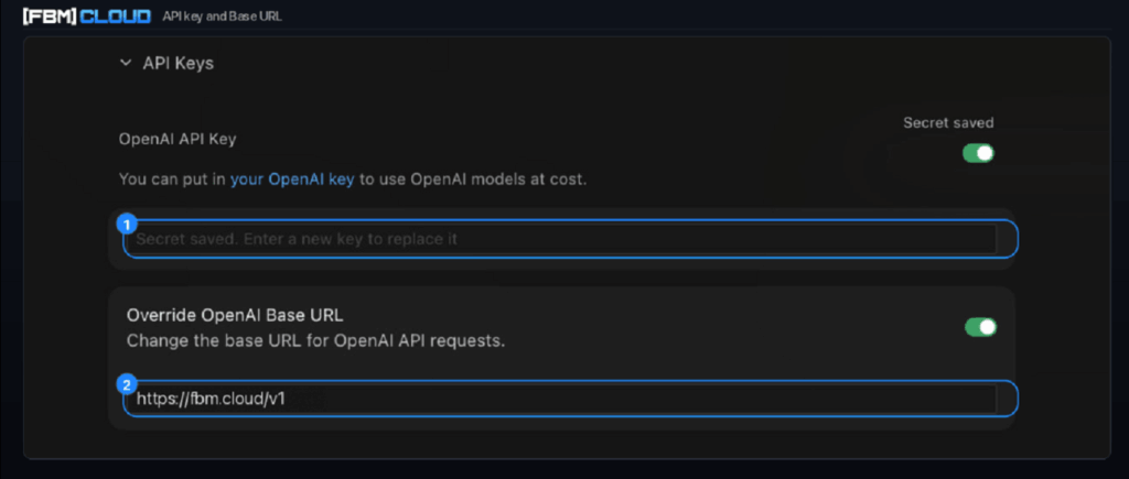 fbm cloud enter api key