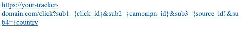 Шаблон готового S2S Postback URL для Unity Ads в трекере Keitaro
